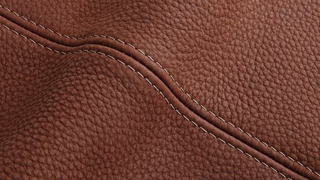 64 - rosso marone kontrastní šití